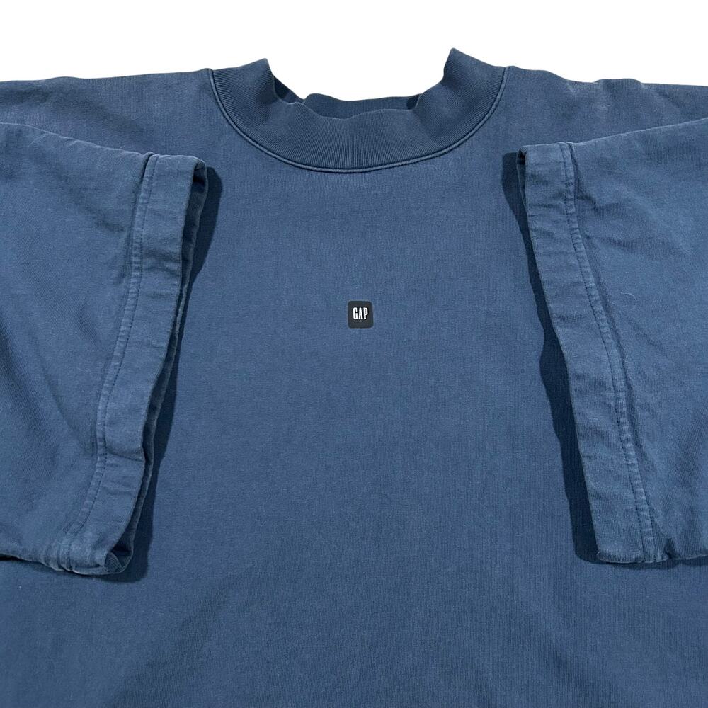Yeezy X GAP Heavyweight Crop Tee Navy Blue Men’s Medium Sweatshirt Short Sleeve